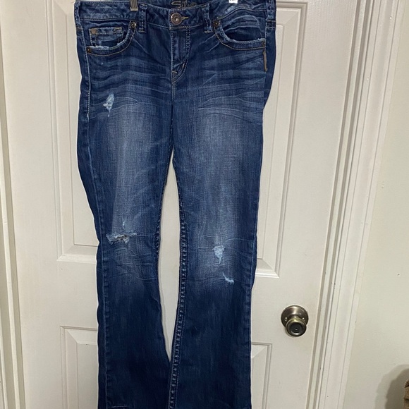 Silver Jeans Women's Dark Blue Boot Cut Jeans - Picture 1 of 7